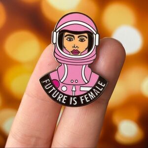 Future is Female Enamel Pin/ Brooch